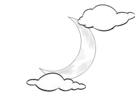 How To Draw The Cute Moon With Stars Step By Step You