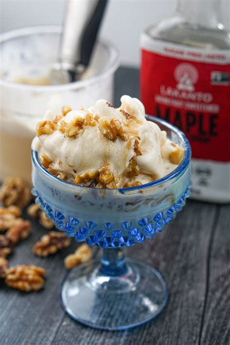 Ninja Creami Maple Walnut Ice Cream Recipe Keto Low Calorie
