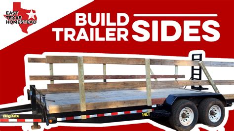 How To Build Wood Sides For Utility Trailer Diy Homesteading Videos