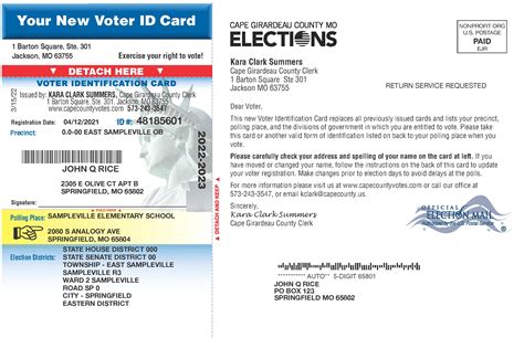 Cape Girardeau County Clerks Office To Mail New Voter Identification Cards Cape Girardeau County
