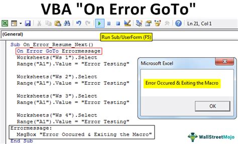 Vba On Error Goto How To Use On Error Goto In Excel Vba Hot Sex Picture