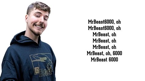 Mrbeast Outro Song Lyrics Ft Whobilly Youtube