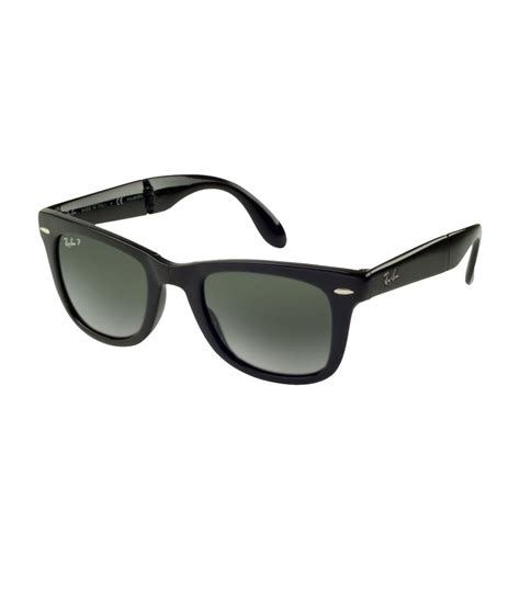 Ray Ban Wayfarer Folding Classic Sunglasses In Black For Men Lyst