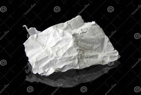 Crushed Piece Of Paper Stock Photo Image Of Shapeless 7477948