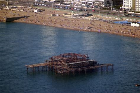 The Now Derelict Burnt Down West Pier Brighton England 2716 × 1819