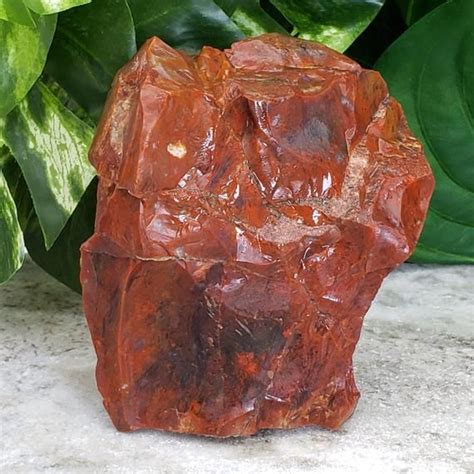 Jasper Stone With Druzy Quartz Crystal Raw Red Jasper Stone Etsy