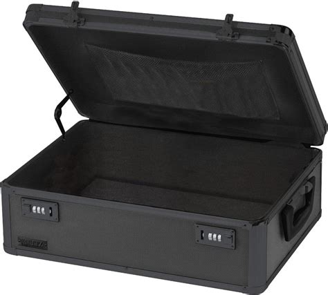 Vaultz Locking Storage Box 195 X 7 X 135 Inches Black
