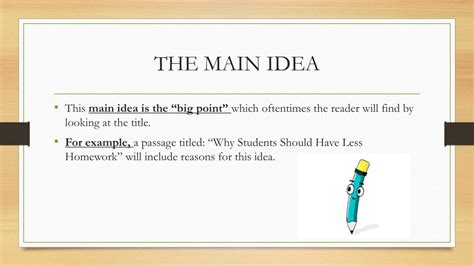 Ppt Comprehension Main Idea Powerpoint Presentation Free Download
