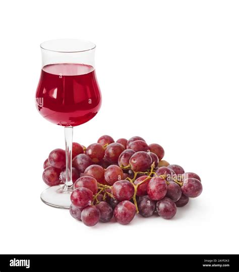 Wine Glass And Grapes Stock Photo Alamy