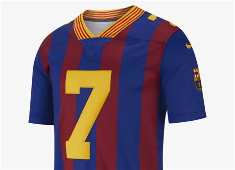 Barcelona Nfl Nike Limited Jersey Deep Royal Noble Red University