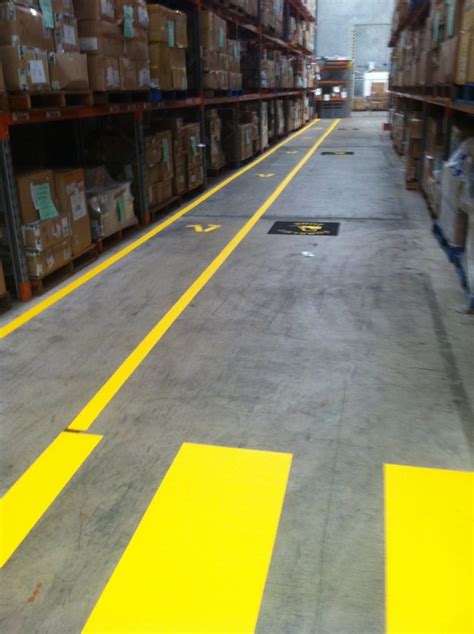 Warehouse Line Marking Angle Line Marking