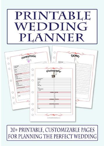 7 Best Images Of Free Printable Wedding Planner Book Printable
