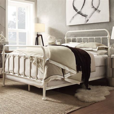 Pricing, promotions and availability may vary by location and at. White Cast Iron Queen Bed Frame | White metal bed, White ...