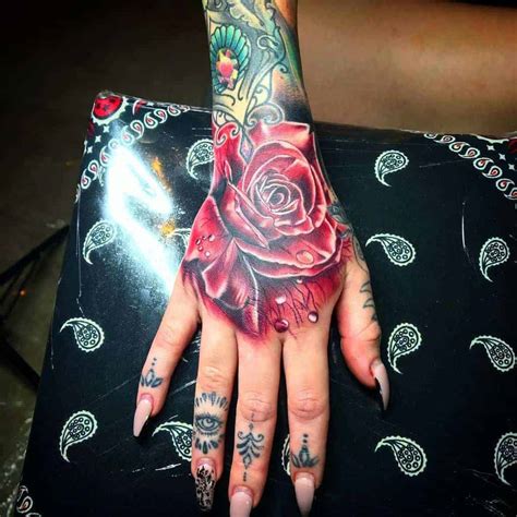 Rose Tattoo Designs For Hand Kulturaupice