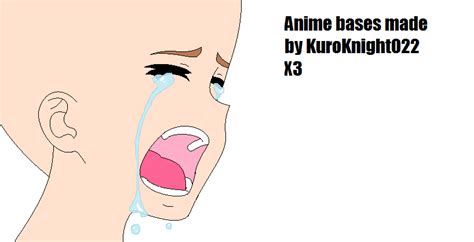 Crying Anime Bases By Kuroknight On Deviantart