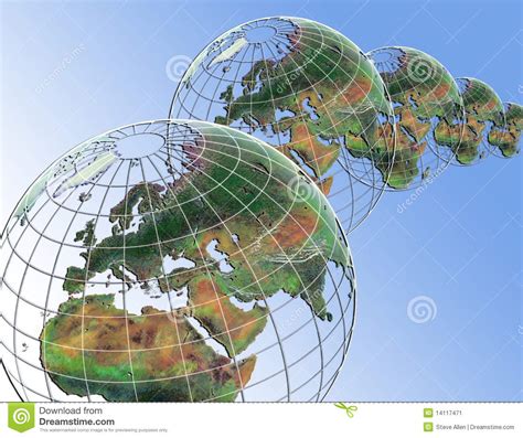 Globes Stock Illustration Illustration Of Flying Global 14117471