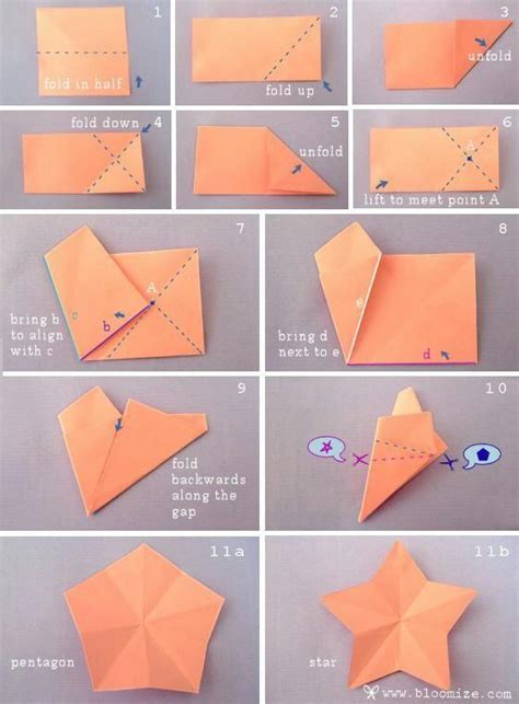 Pentagon 5 Pointed Star Paper Crafts Diy Paper Stars Origami Stars
