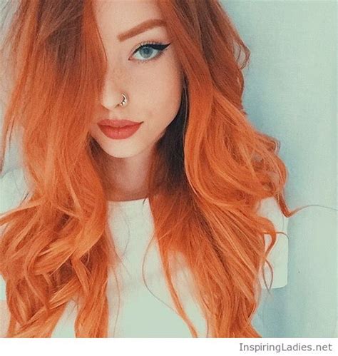 Hairstyle Trends Top 28 Orange Hair Color Ideas Neon Burnt Red And Blonde Photos Collection