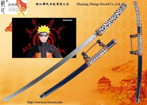 Japanese Sword Uzumaki Naruto Replica Sword Katana Cosplay Props