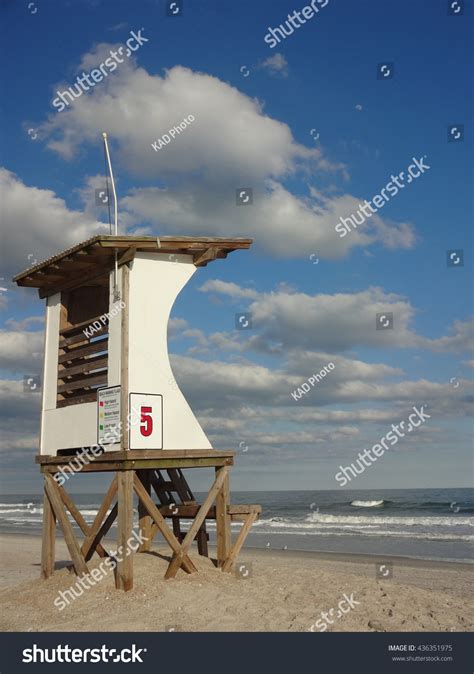 Lifeguard Station Wrightsville Beach North Carolina Stock Photo