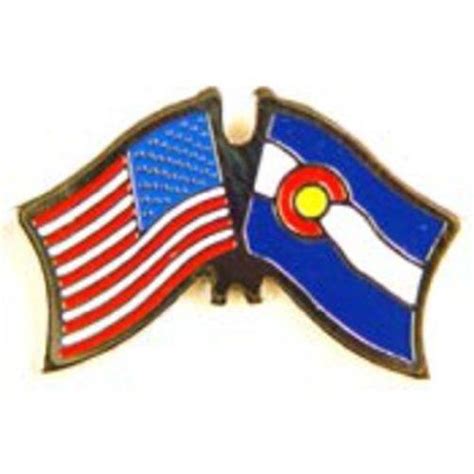 American And Colorado Flags Pin 1 By Findingking 850 This Is A New