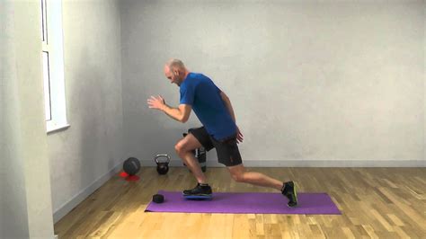 Balance Board Reverse Lunge Exercise Youtube
