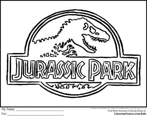Jurassic Park Coloring Pages At Getcolorings Com Free Printable