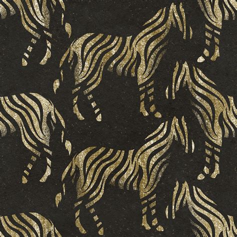 Golden Zebra Print Background Animal Free Photo Rawpixel