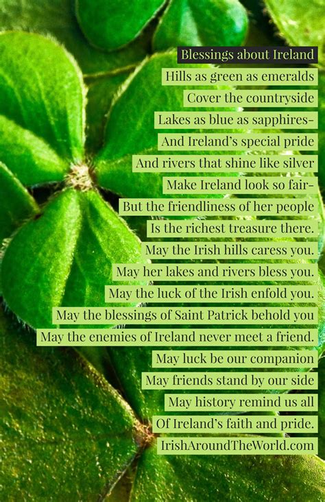 Blessings about Ireland - Irish Around The World
