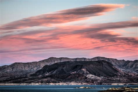 December Sunset December Sunset Sunset View Scenic Overlook Lake Mead