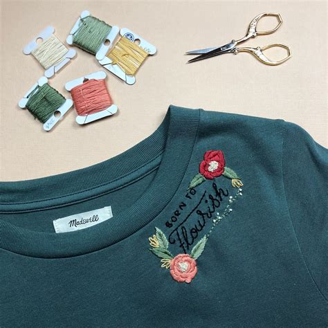 How To Embroider A T Shirt A Diy Tutorial