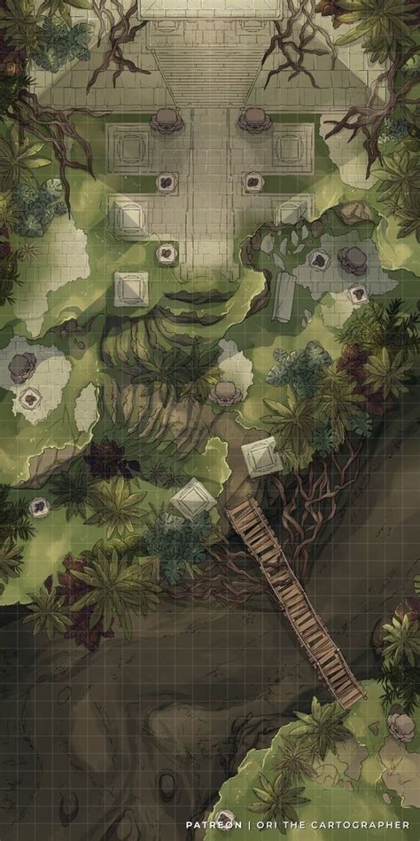 Jungle Ancient Ruins 24x48 Ori The Cartographer On Patreon In 2023
