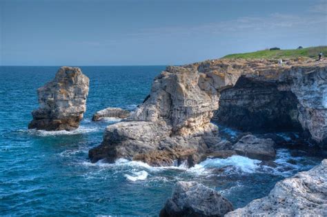 Tyulenovo Rock Arch On Black Sea Coast In Bulgaria Stock Photo Image