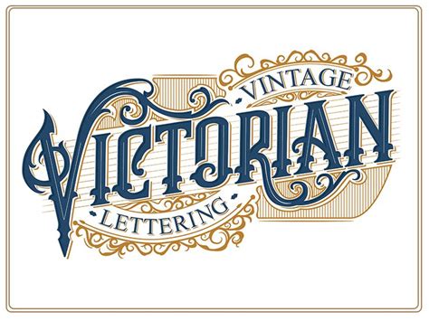 Vintage Victorian Lettering Vintage Typography Vintage Logo Design