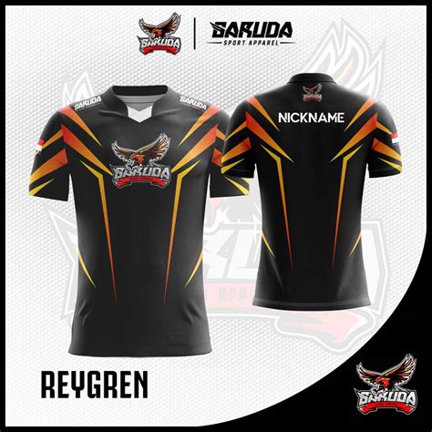 Melayani custom desain jersey sepeda. Desain Baju Gaming Printing ReyGren Warna Hitam Super ...