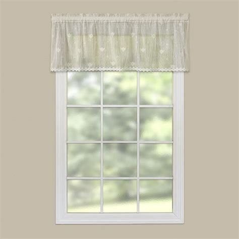 French Country Bee Valance With Trim 45x15 Inch Choose White Or Ecru