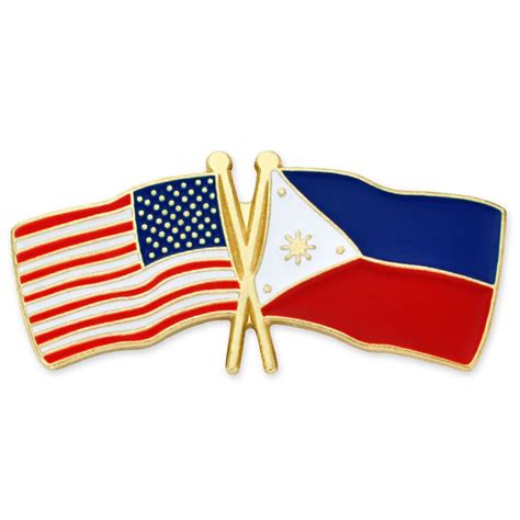 Pinmarts Usa And Philippines Crossed Friendship Flag Enamel Lapel Pin Ebay Link Philippine