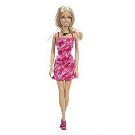 barbie 2009 fashion doll dark pink iconic dress sundress r4183 ebay