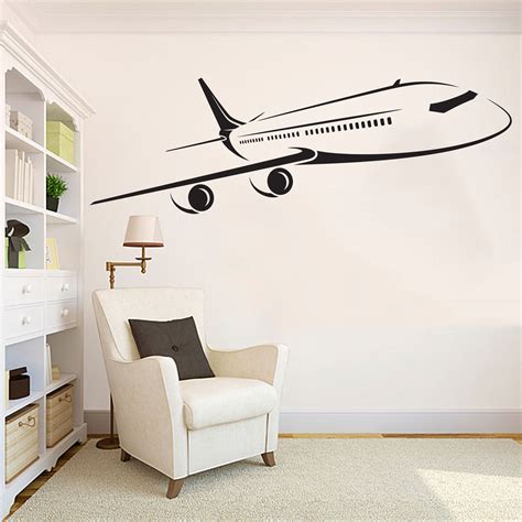 airplane wall decal airplane decor airplane sticker etsy aviation room decor airplane decor