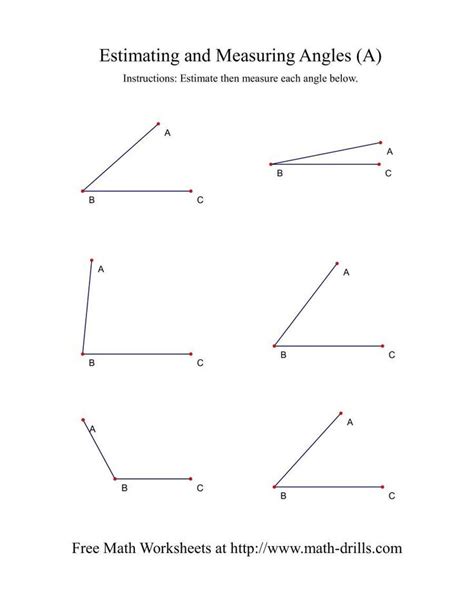Measuring Angles With A Protractor Worksheet Goherbal