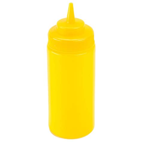 24 Oz 275 Inch Wide Mouth Squeeze Bottle 105 Inch Tall Yellow
