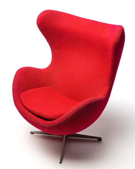 Ch041 Red Egg Chair Prop Rental Acme Brooklyn