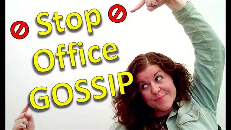 How To Stop Office Gossip Today Youtube