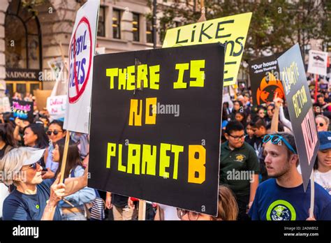 Sep 20 2019 San Francisco Ca Usa There Is No Planet B Placard