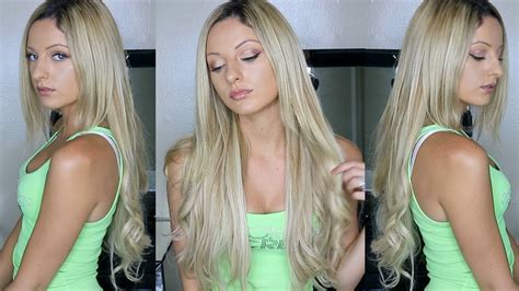 Maybe you would like to learn more about one of these? Bellami Bambina BUTTER BLONDE hair extensions review ...