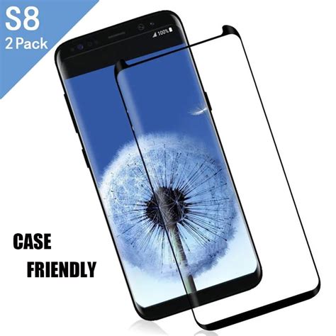 2x Hd Full Cover Tempered Glass Screen Protector For Samsung Galaxy S8s9 Plus Note8 S8 Plus