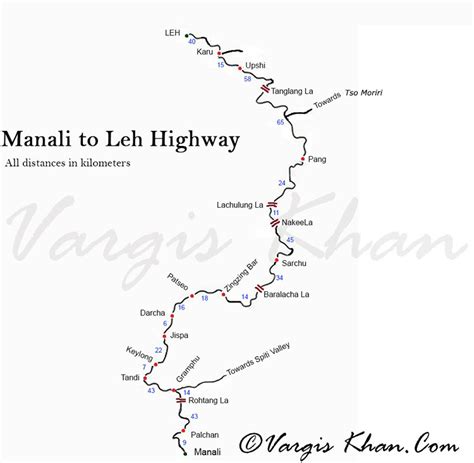 Manali Leh Highway A Detailed Route Guide Vargis Khan