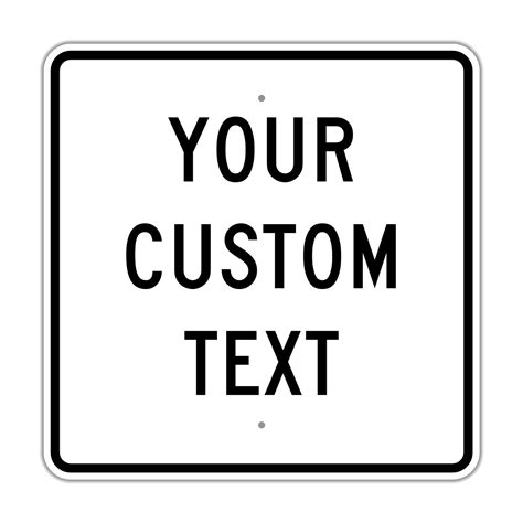 24 Square Custom Sign Hall Signs