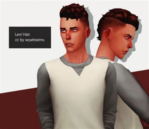 Levi Hair M By Wyatts Sims For The Sims 4 Spring4sims Sims Sims 4