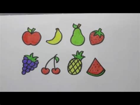Door je beter te leren kijken. Fruit leren tekenen! Makkelijk :) - YouTube